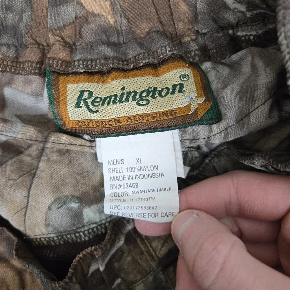 Remington Cargo Shorts Men XL Advantage Timber‎ Camo Hunting Nylon Outdoor